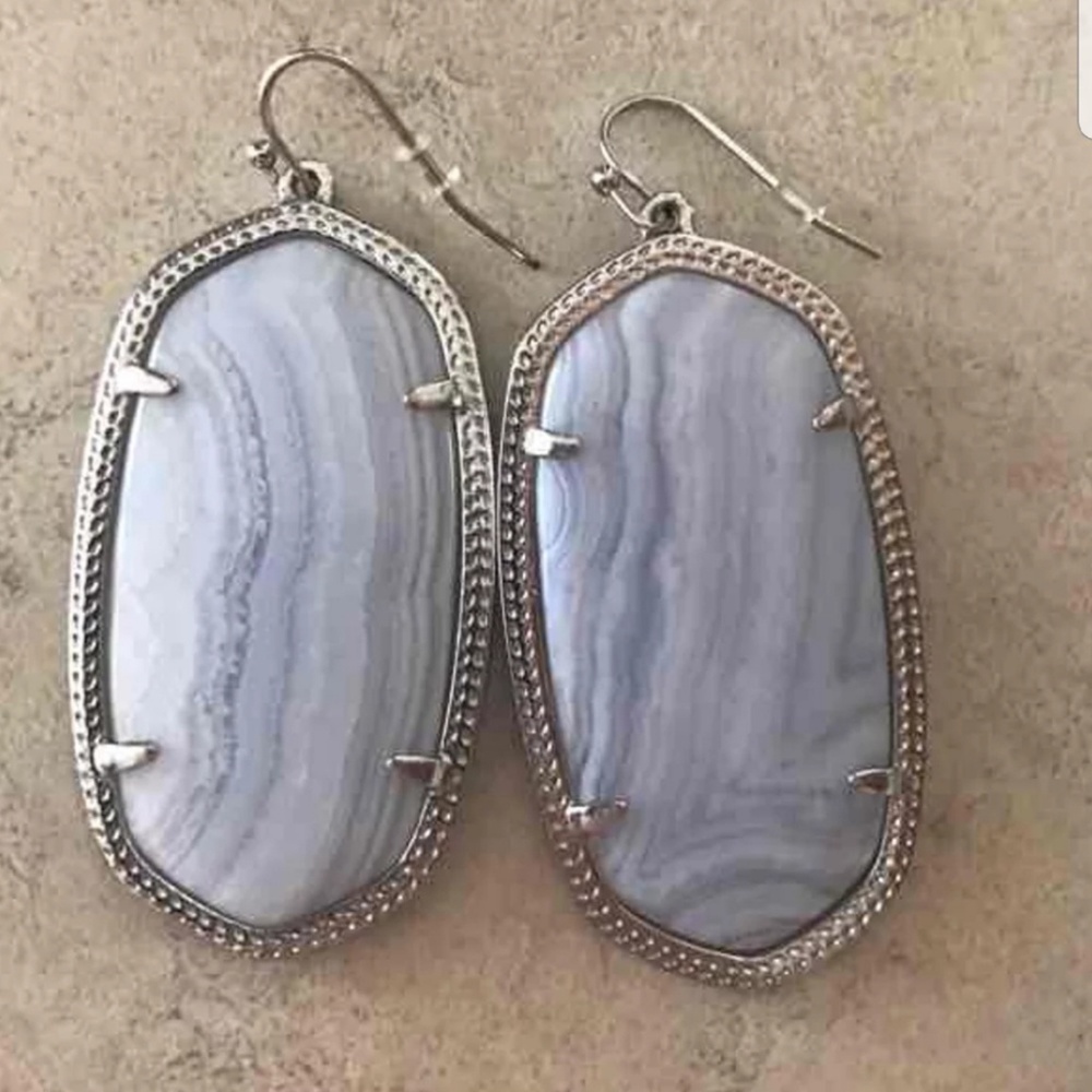 HTF Blue lace agate Danielle